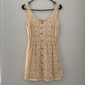 Cream lace dress